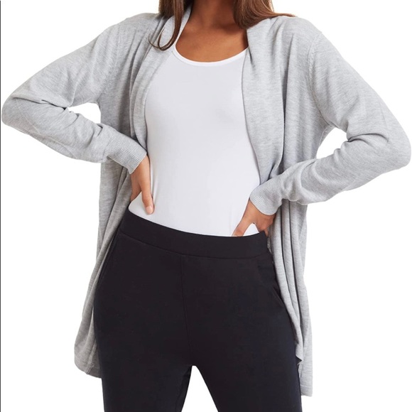 Sweaters - NWT Ella Moss Open Collar Cardigan Heather Gray In XXL
